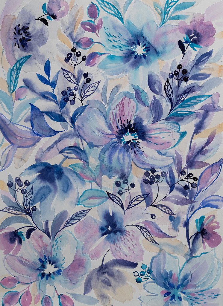 Sinfonía Silvestre en Púrpura - Obra original de Anastasia Zueva