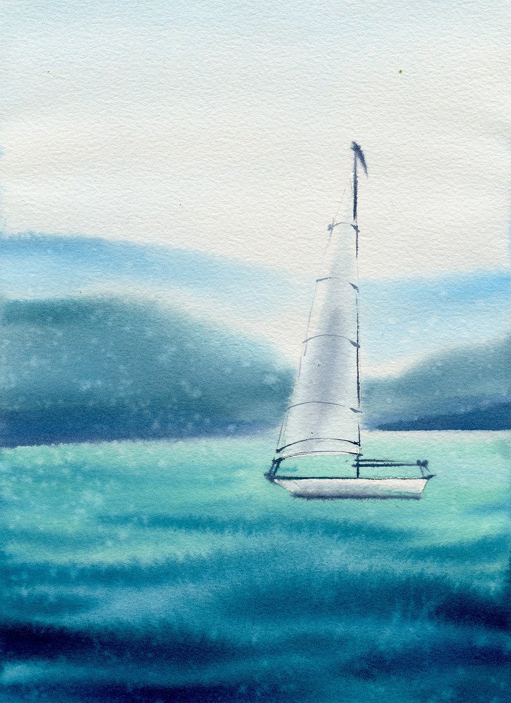 Acuarela Vela Serena
