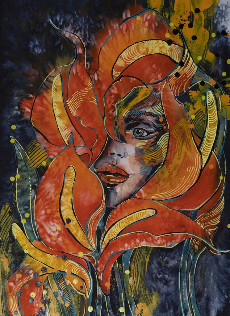 Florecer en el Silencio - Obra original de Anastasia Zueva