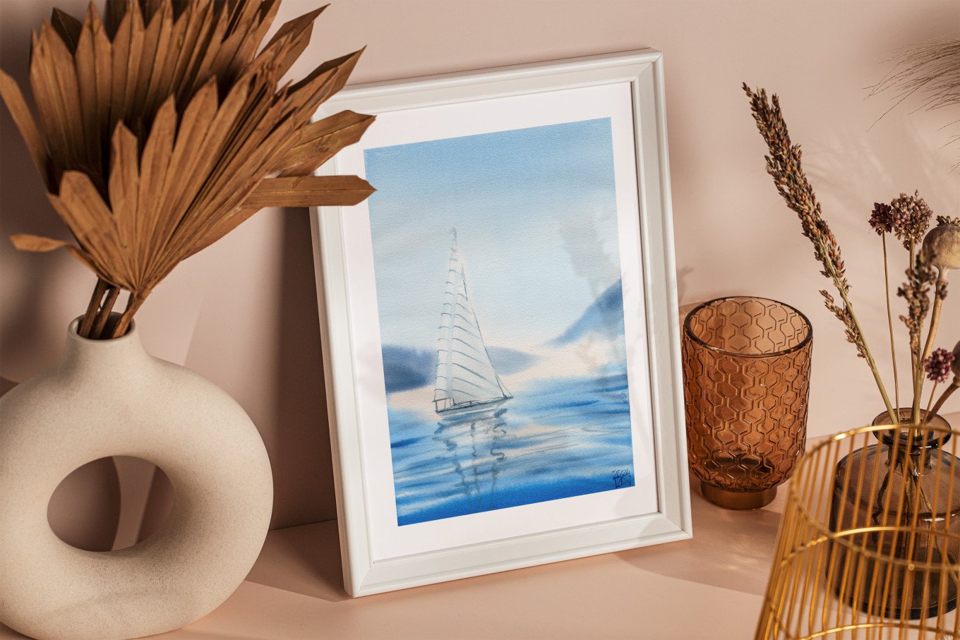 Solitary Sailboat Dreams
